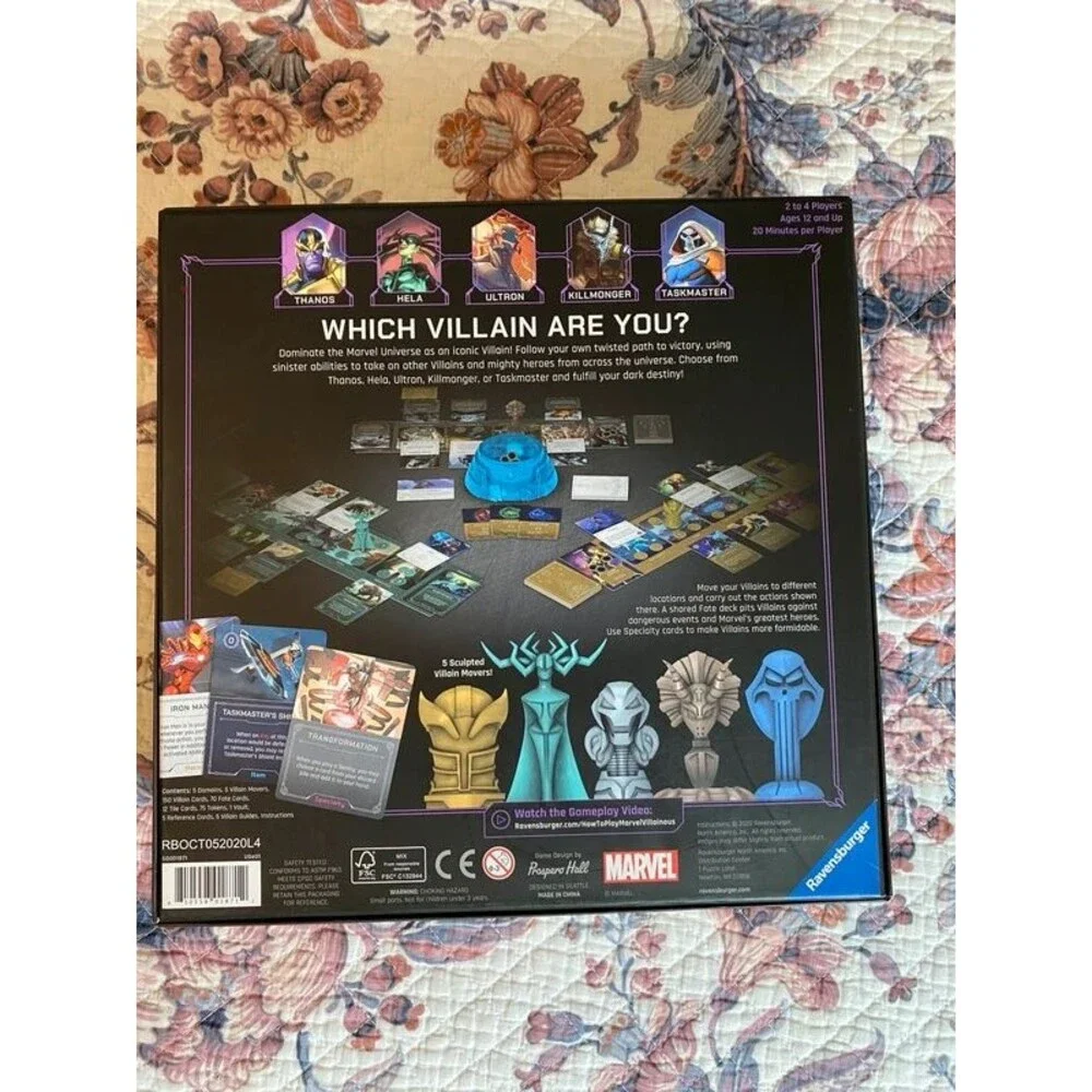 Marvel Villainous Infinite Power Board Game Ravensburger Thanos EUC Complete